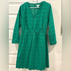 J.Crew black lace dress.